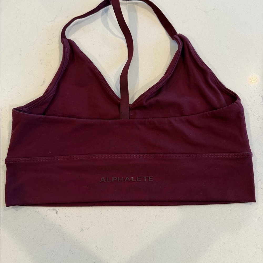 Alphalete Deep Red Sports Bra